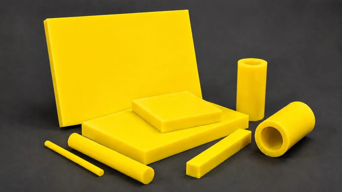 Cast urethane sheet, plate, bar, rod, and tube stock