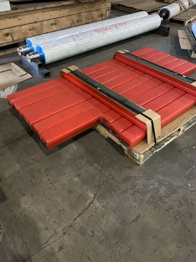 Grooved urethane roll covers ready to ship