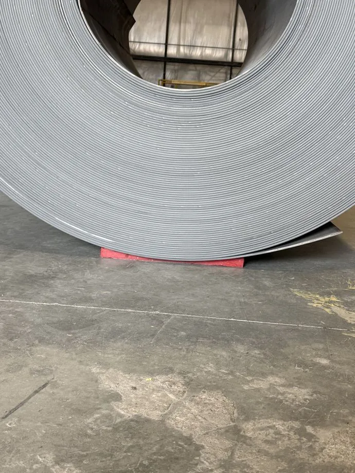 Steel coil on an Arthur urethane floor pad